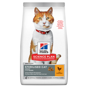 Hill’s Science Plan Sterilised Cat Adult With Chicken (10kg)